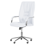 Президентски офис стол Carmen 6500-1 - бял - Image 3