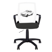 Fly Black Retro Car