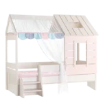 Детско легло къща PINK HOUSE - 90 х 200 - розово Carmen