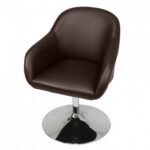 Стол Wait 1S chrome BROWN