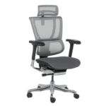 Ергономичен стол ERGOHUMAN IOO ELITE 2 - черна рамка - сив