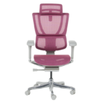 Ергономичен стол ERGOHUMAN IOO ELITE 2 - сива рамка - розов - Image 2